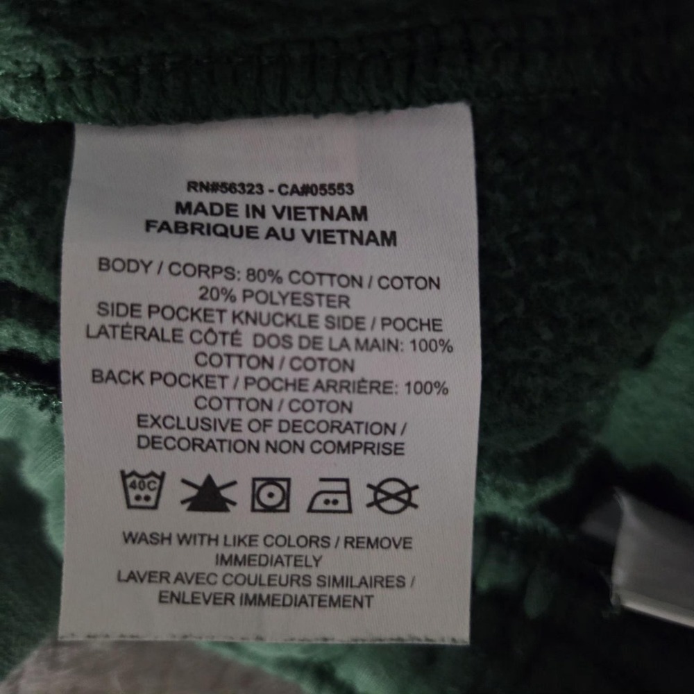 Nike Pants Mens Small Green Fleece Joggers Sweatpants Cuffed Swoosh Logo Casual - Picture 14 of 14